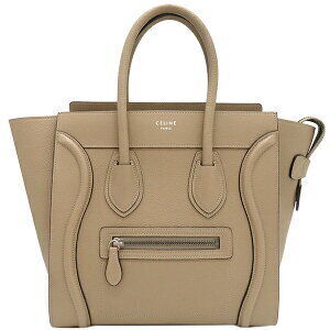 Celine Luggage Shopper Handbag Beige Tan Leather